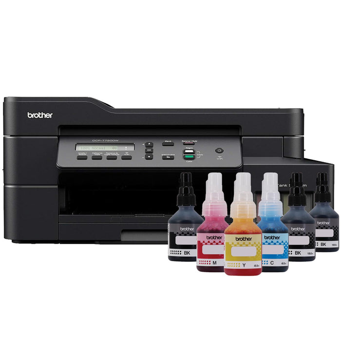 Multifuncional Brother DCP-T720DW InkBenefit Tank, ADF, WiFi, Color, Inalámbrico, Print/Scan/Copy ― Incluye 6 Tintas
