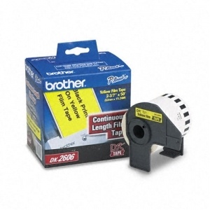 Brother DK2606 Rollo de Etiqueta Amarillo de 2 3/7'' x 50'