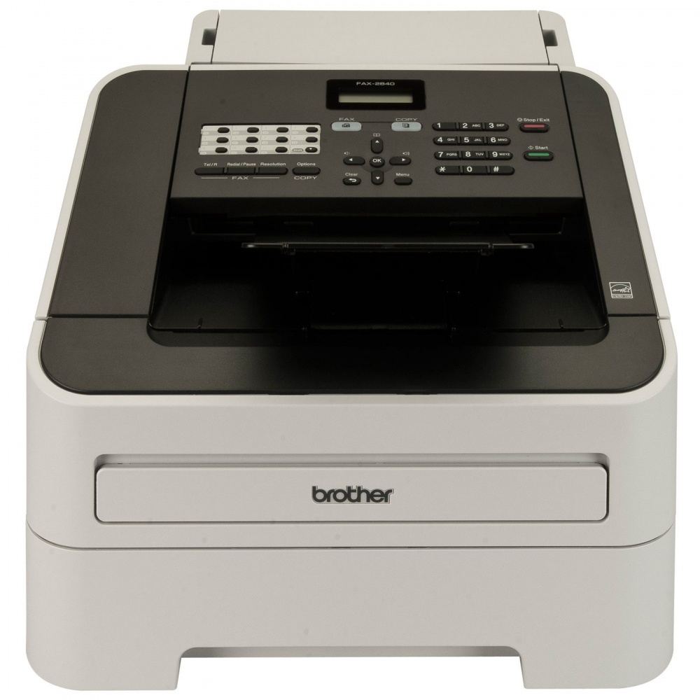 Brother FAX-2840 Laserfax 20 ppm, Blanco y Negro, Pantalla LCD