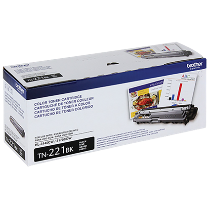 Tóner Brother TN221BK Negro, 2.500 Páginas 
