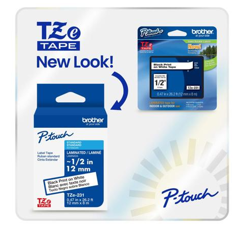 Brother Cinta TZE241G Negro, Transferencia Térmica, 18 mm x 8 Metros, 1 Pieza