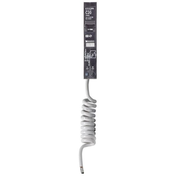Bticino Interruptor Termomagnético 1 Polo BTP1C20R6, 240V, 20A, Entrada 120V