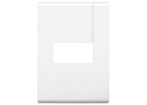 Bticino Placa para Pared E5N1PTL, 1 Puerto Puertos, Blanco