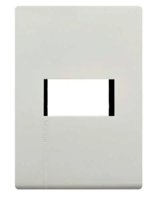 Bticino Placa para Pared E5N1PTLM, 1 Puerto, 1 Pieza, Marfil
