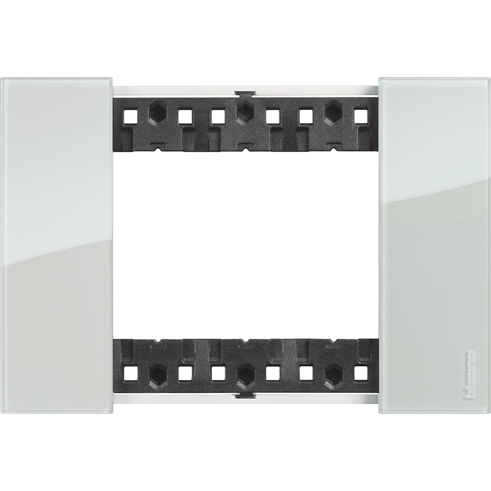 Bticino Placa de Pared KA4803DA, 3 Puertos, Cielo