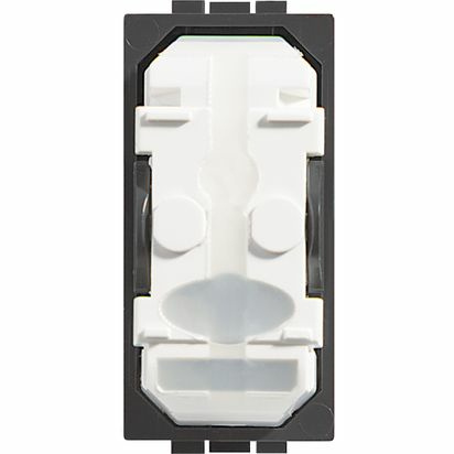Bticino Interruptor sin Tecla L4001/0, 16A, 127 - 277V, Antracita/Blanco
