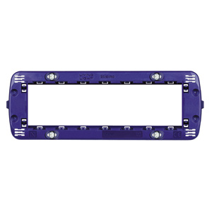 Bticino Placa de Pared LN4707, 7 Puertos, Azul