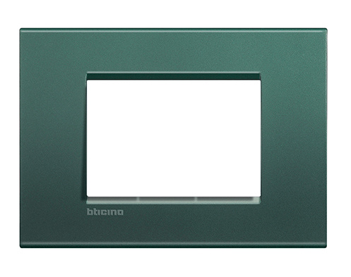Bticino Placa de Pared LNA4803PK, 3 Puertos, Park