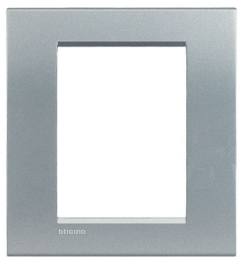 Bticino Placa para Pared Tech, 1 Puerto Puertos, Gris