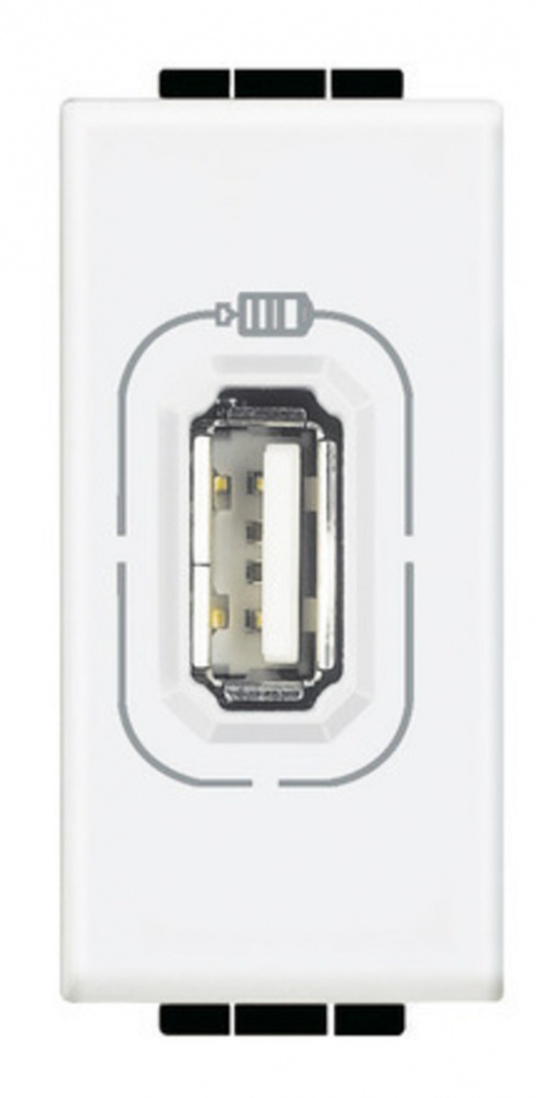 Bticino Tomacorriente N4285C, 1x USB-A, 127/220 V, 15A, Blanco ...
