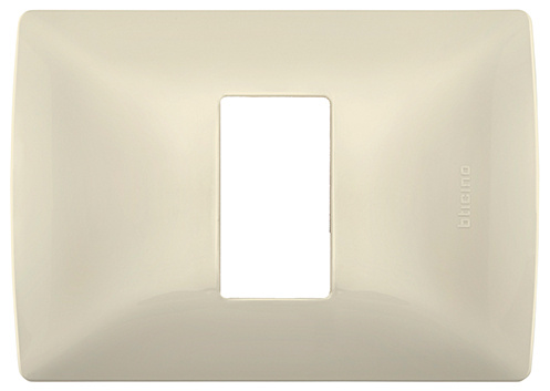 Bticino Placa de Resina con Chasis QZ4803M1MA, 1 Puerto, Marfil