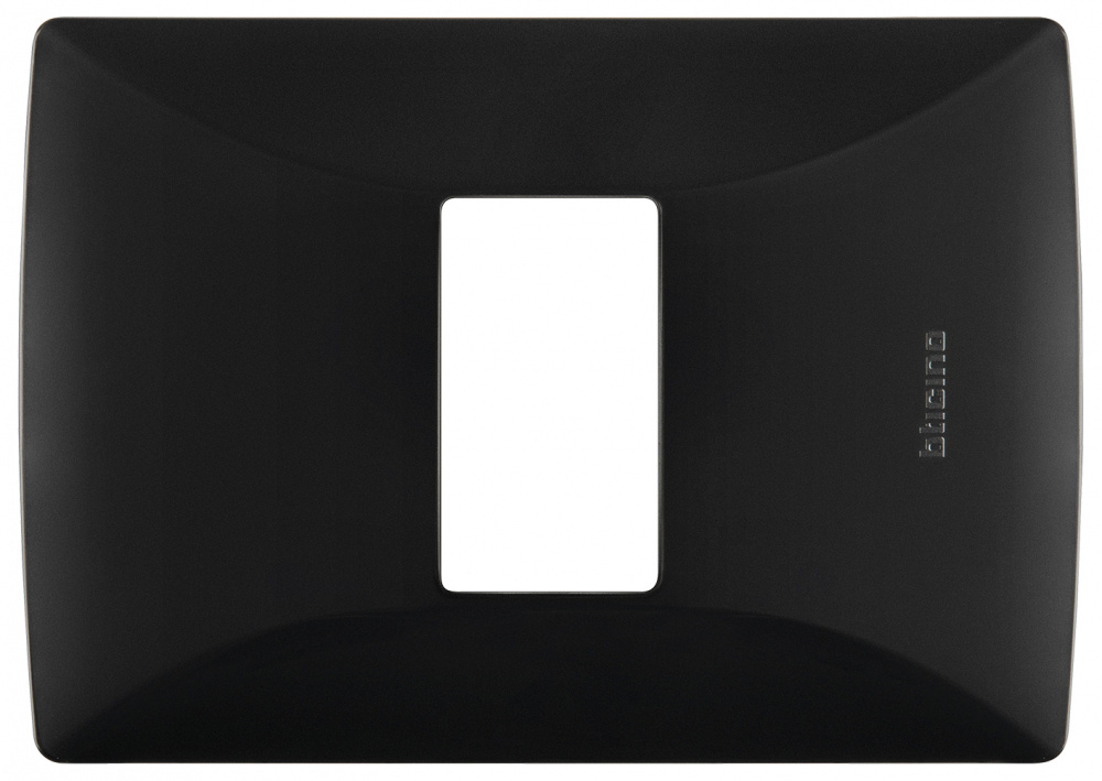 Bticino Placa de Pared QZ4803M1NB, 1 Puerto, Negro