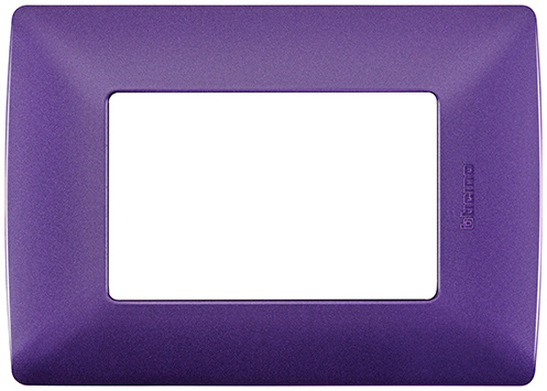 Bticino Placa de Pared QZ4803M3BLL, 3 Puertos, Lavanda