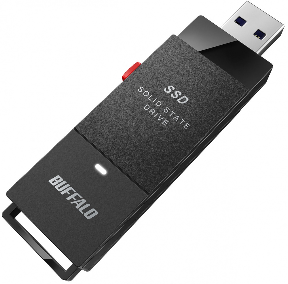 SSD Externo Buffalo SSD-PUT, 1TB, USB-A, Negro