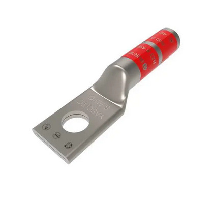 Burndy Terminal YA8CTC14, 2 Orificios, 1-3/16", Cobre