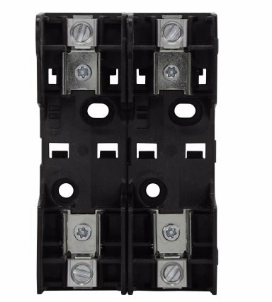 Portafusibles Bussmann Clase R, 2 Polos, 60A, 250V, Negro