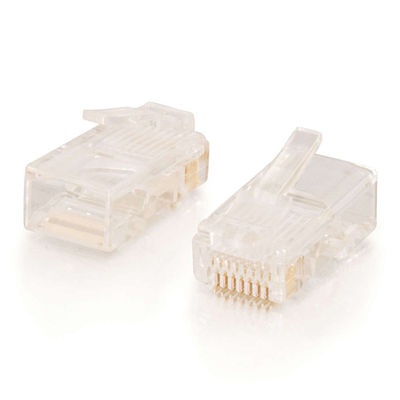 C2G Jack de Red Modular Cat5e, RJ-45, Transparente, 100 Piezas