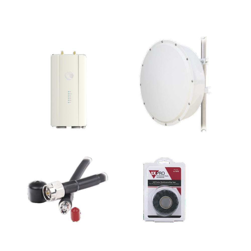 Cambium Networks Radio de Backhaul ePMP Force 400C, 1Gbit/s, 4.91 - 6.2GHz, 1x RJ-45, 2 Piezas ― Incluye 2 Antenas Direccionales txPRO, 4 Jumpers y Cinta
