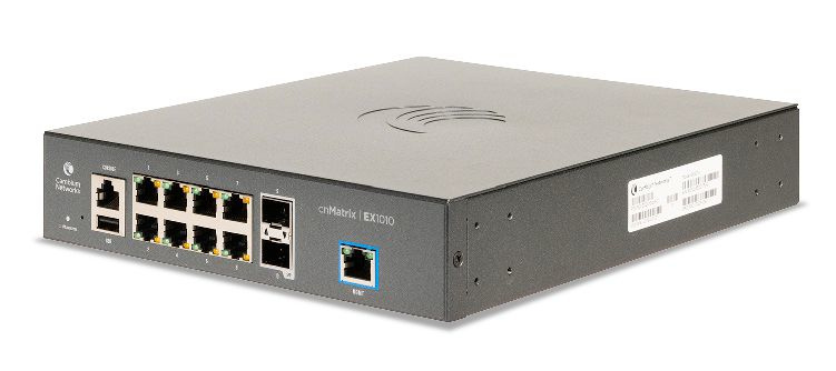 Switch Cambium Networks Gigabit Ethernet cnMatrix EX1010, 8 Puertos 10/100/1000 Mbps + 2 SFP Uplink, 20 Gbit/s, 16000 Entradas - Administrable