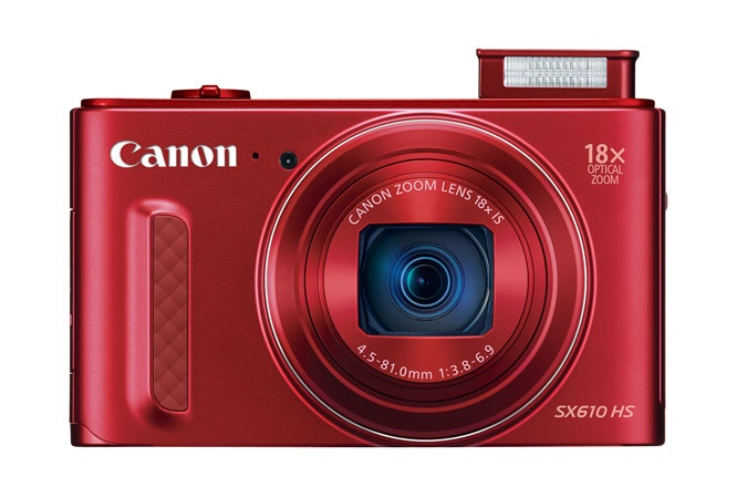 Cámara Digital Canon PowerShot SX610 HS, 20.2MP, Zoom óptico 18x, Rojo