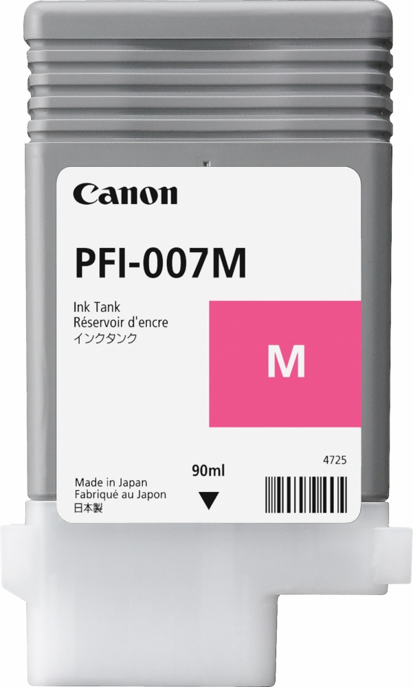 Tanque de Tinta Canon PFI-007M Magenta, 90ml