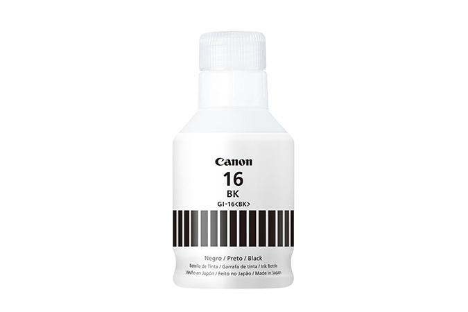 Tanque de Tinta Canon GI-16 Negro, 167ml