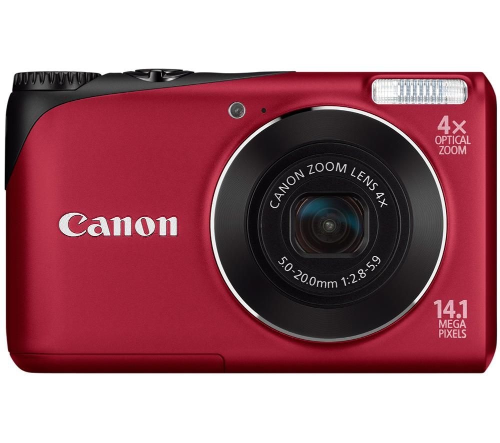Cámara Digital Canon Powershot A2200IS, 14.1 MP, Pantalla LCD 2.7" Roja