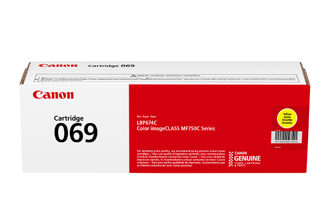 Tóner Canon Cartridge 069 Amarillo, 1.900 Páginas