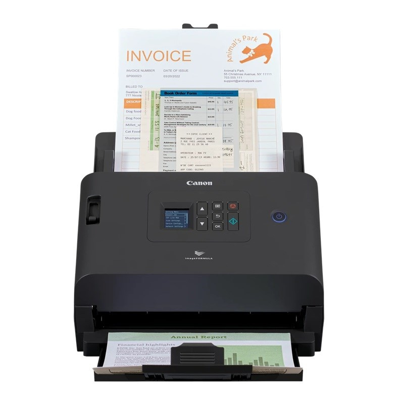 Scanner Canon imageFORMULA DR-S250N, 600 x 600 DPI, Escáner Color, Escaneado Dúplex, USB 3.0