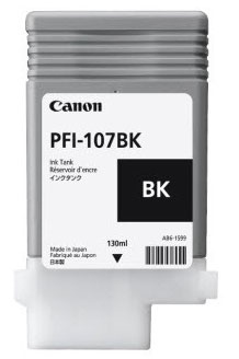 Tanque de Tinta Canon PFI-107BK Negro, 130ml, 