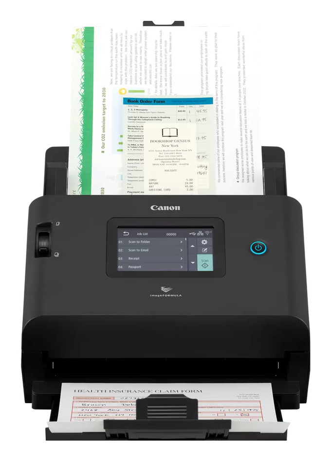 Scanner Canon imageFORMULA DR-S350NW, 600 x 600 DPI, Escáner Color, Escaneado Dúplex, USB 3.0