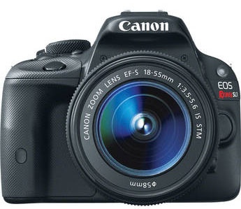 Canon EOS Rebel SL1 DSLR, EF-S 18-55 mm f/3.5-5.6 IS, 18MP