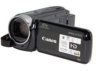 Cámara de Video Canon VIXIA HF R500, 3.3MP, Zoom Óptico 32x, Negro