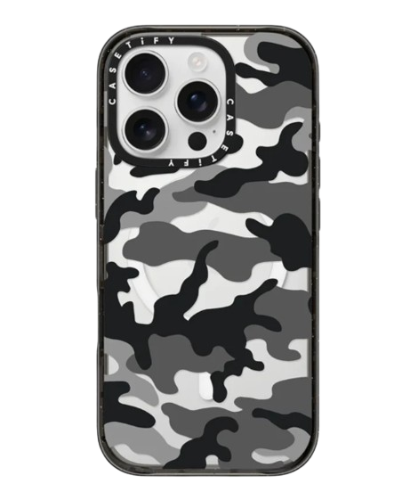 Casetify Funda Camo Over Black para iPhone 16 Pro, Multicolor