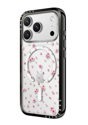 Casetify Funda Pressed Sakura para iPhone 17 Pro Max, Transparente