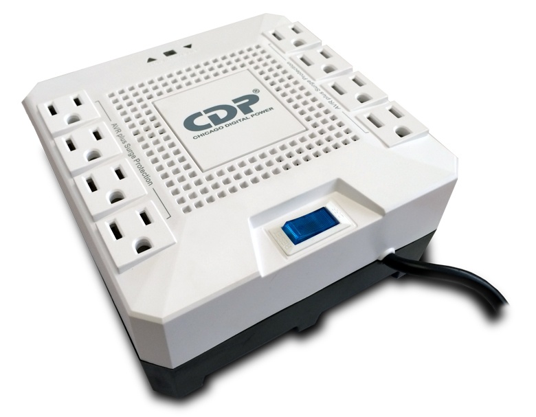 Regulador CDP R-AVR1808, 1000W, 1800VA, 8 Contactos