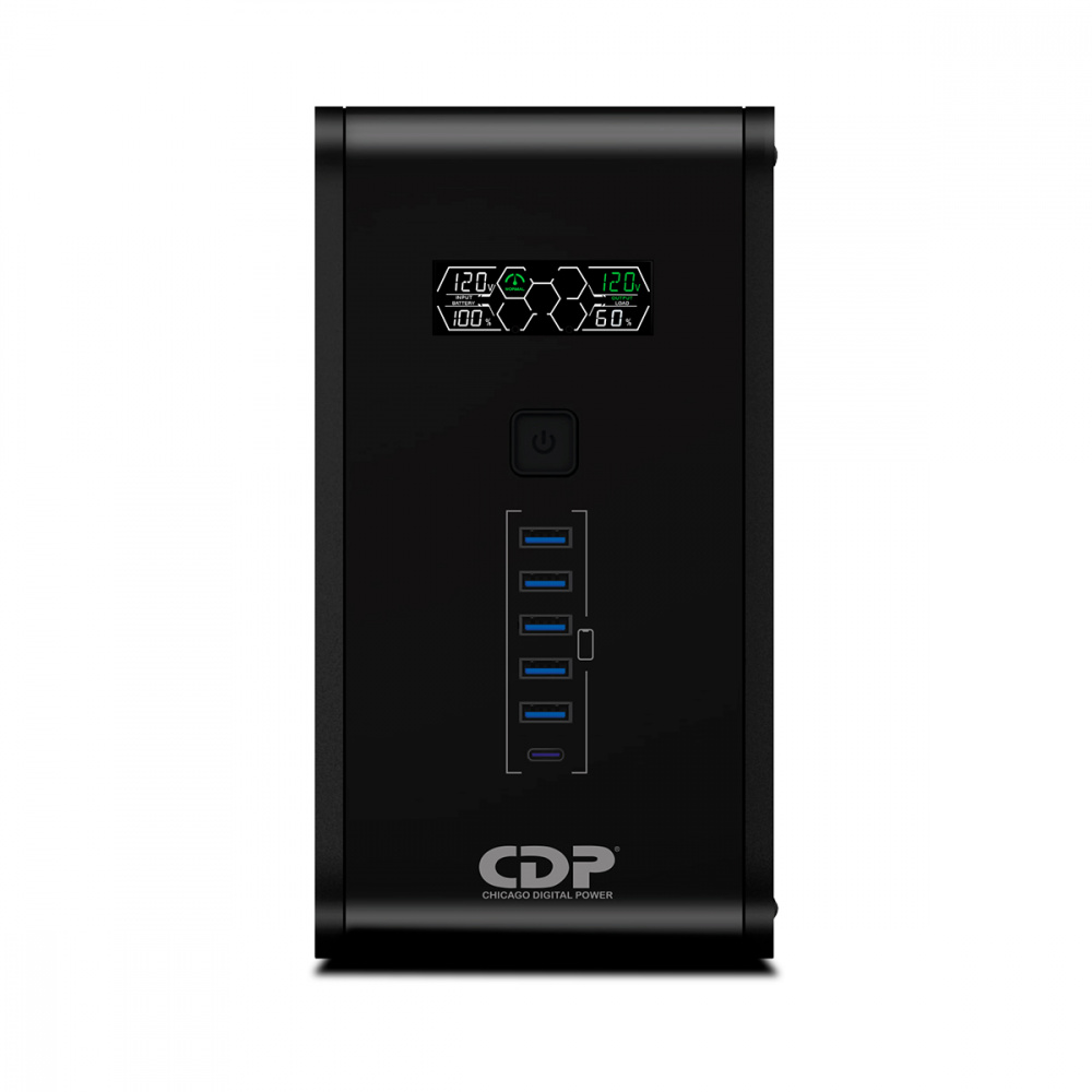 No Break CDP R-SMART1010 Línea en Espera, 500W, 1kVA, Entrada 80V - 150V, Salida 120V, 10 Salidas