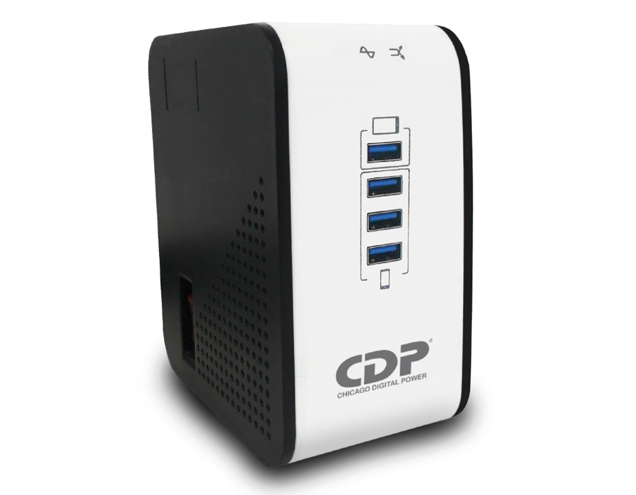 Regulador CDP AVR 1008, 500W, 1000VA, 8 Contactos