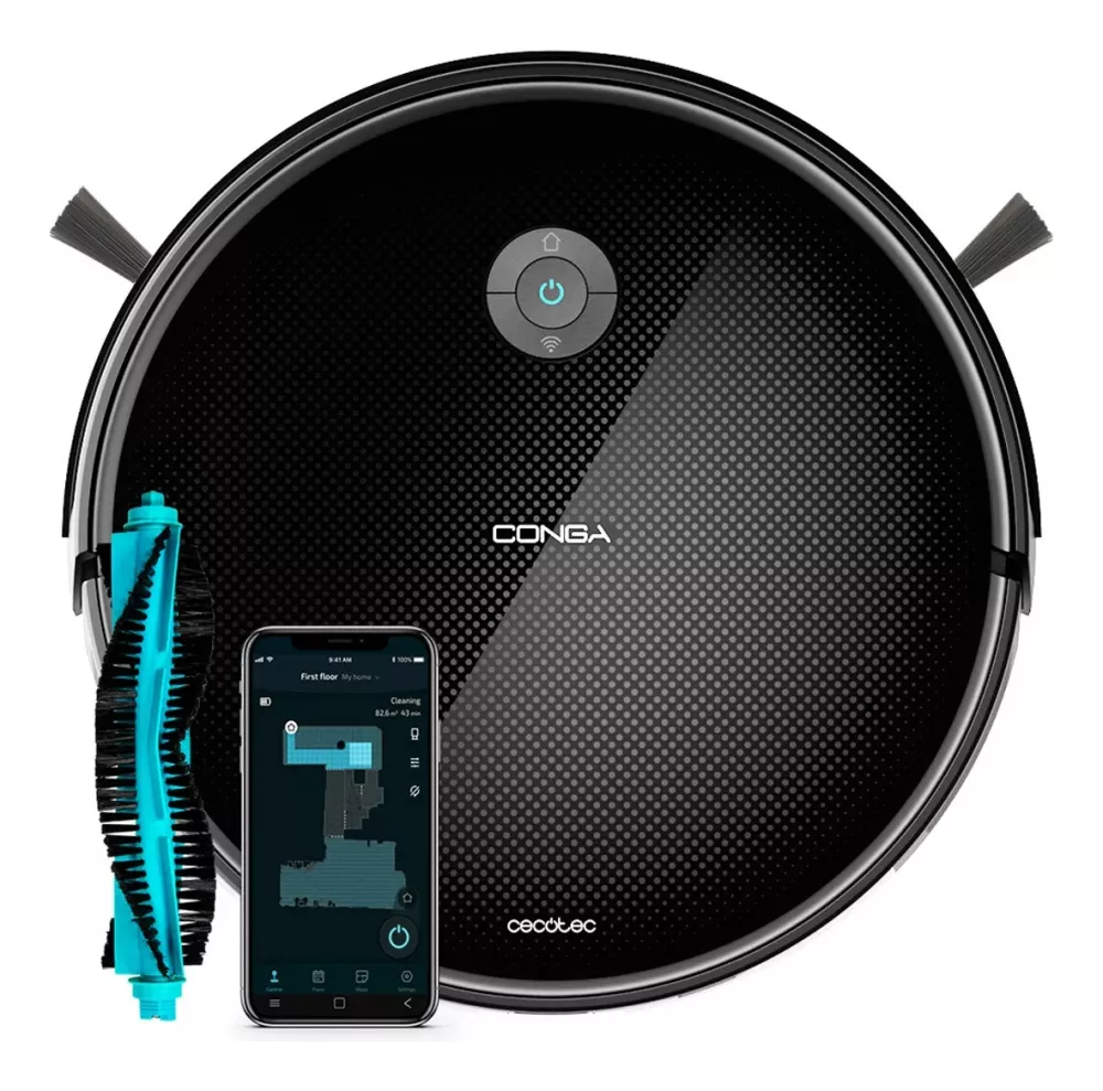 Cecotec Aspiradora Inteligente Conga 2499 Ultra Genesis, 2200 Pa, 3 Litros, Negro