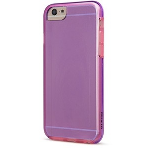 Cellairis Funda Jetset Transparente para iPhone 6/6s, Rosa/Morado