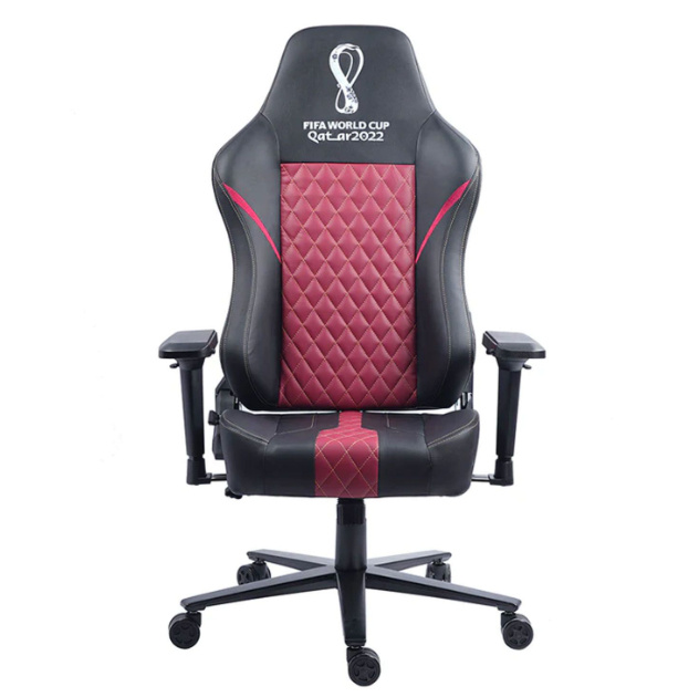 Checkpoint Silla Gamer FIFA World Cup Qatar 2022, hasta 200Kg, Negro/Rojo