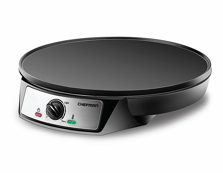 Chefman Crepera RJ33-C-V2-MX, Antiadherente, Negro