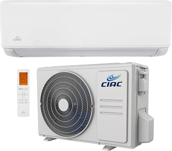 CIAC Aire Acondicionado Minisplit 53FXQ121B, 12000 BTU/h, 3.500W, Frío/Calor, 115V, Blanco