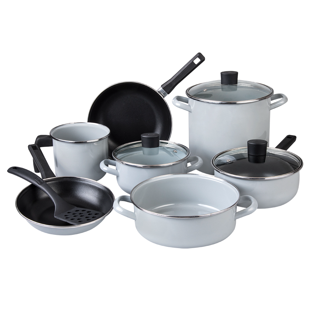 Cinsa Batería de Cocina Rumania Winter, Acero Inoxidable, Antiadherente, 11 Piezas