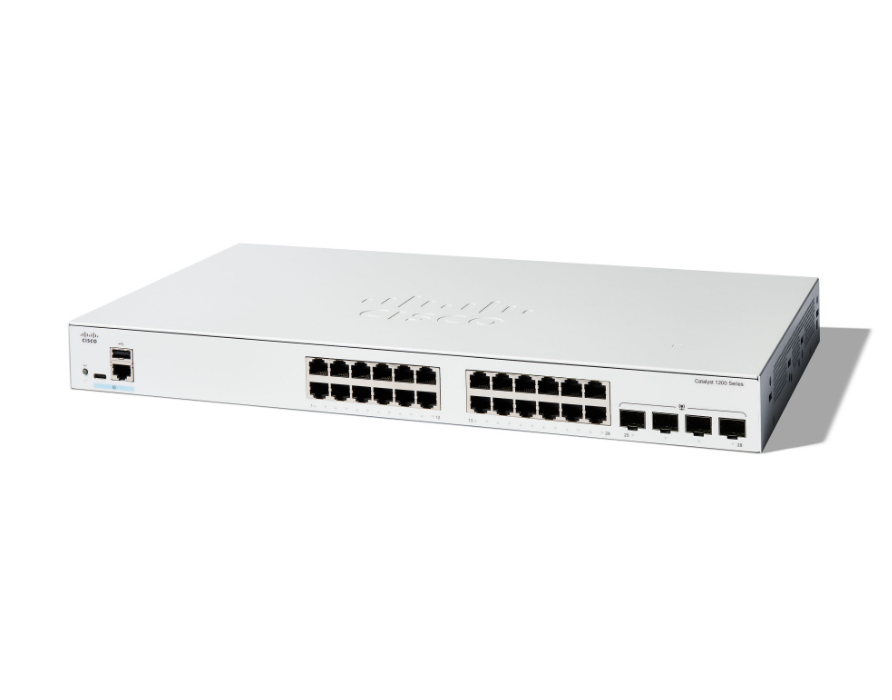 Switch Cisco C1200-24T-4X, 24 Puertos Gigabit Ethernet 10/100/1000, 4 Puertos SFP+, 128 Gbit/s, No Administrado