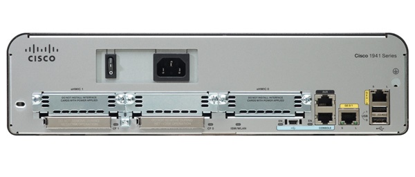 Router Cisco Ethernet 1941, Alámbrico, 2x RJ-45, 2x USB
