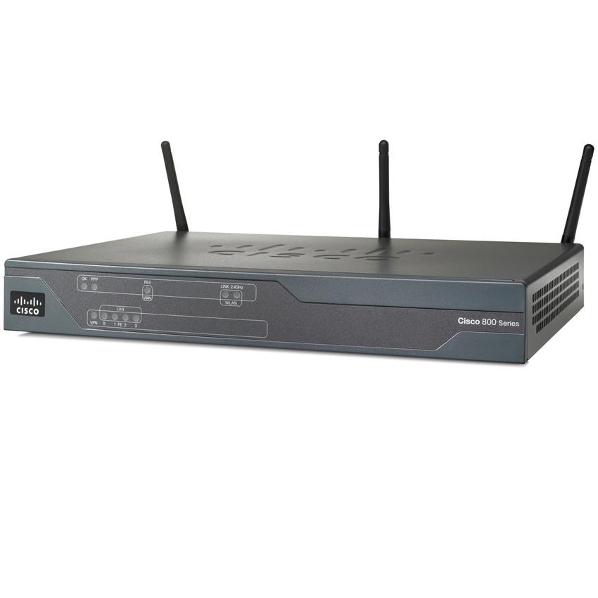 Router Cisco Ethernet Security 861, Inalámbrico, 4x RJ-45, 1x USB