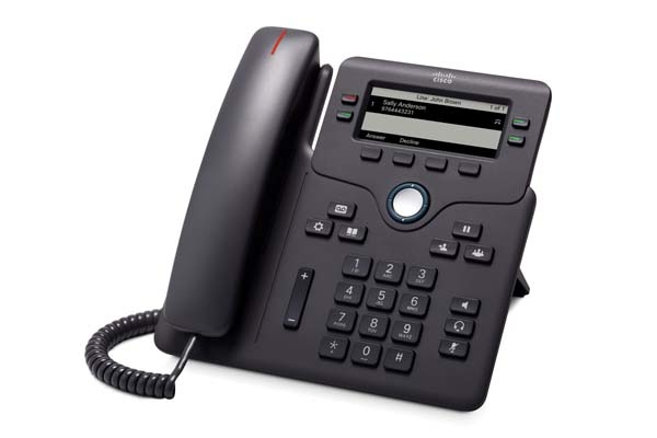 Cisco Teléfono IP Phone 6851 3.5", 4 Lineas, Altavoz, Negro - No Incluye Adaptador de Corriente