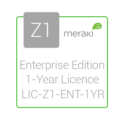 Cisco Meraki Licencia y Soporte Empresarial, 1 Licencia, 1 Año, para Z1