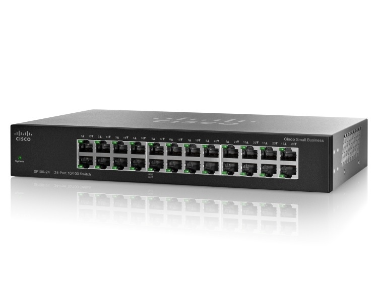 Switch Cisco Fast Ethernet SF110-24, 24 Puertos 10/100Mbps, 4.8 Gbit/s - No Administrable ― ¡Envío Gratis limitado a 10 unidades por cliente!